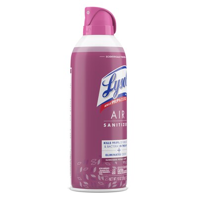 Lysol Air Sanitizer Spray, Sunkissed Petals Scent, 10 oz., 6/Carton (19200-56148)