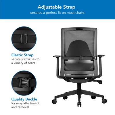 Mount-It! Ergo Collection Memory Foam Curved Back Support, Black (MI-1105)