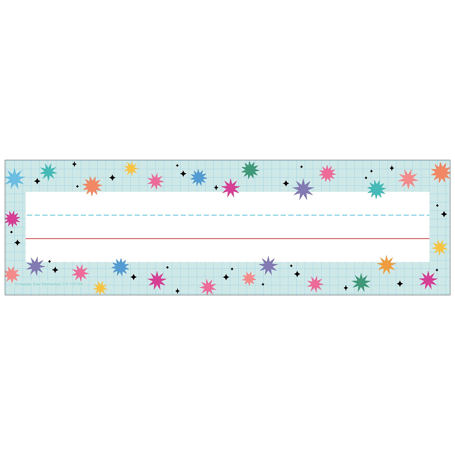Carson Dellosa Happily Ever Elementary Retro Remix School Name Plates, 9.5 x 2.875, 36/Pack (122159)