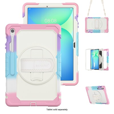 SaharaCase Raider Series TPU 13.1" Heavy Duty Case with Hand Strap for S10 FE+, Sunset Sorbet (TB00471)