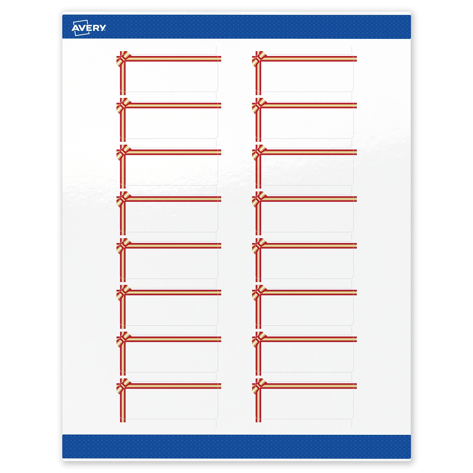 Avery Rectangle Multipurpose Labels, 1 x 2-5/8, White, 160/Pack (19479370587)