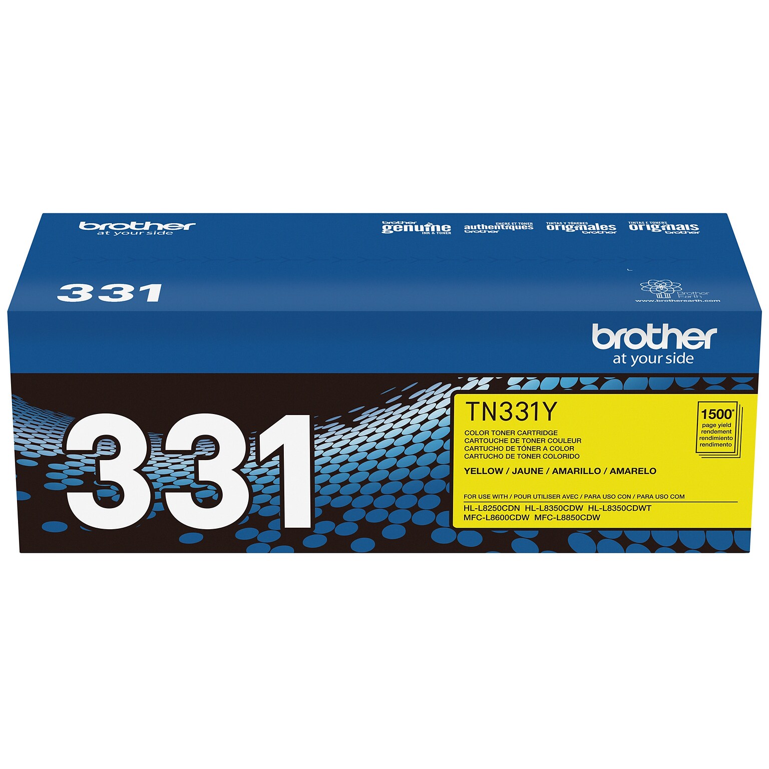 Brother TN-331 Yellow Standard Yield Toner Cartridge   (TN331Y)