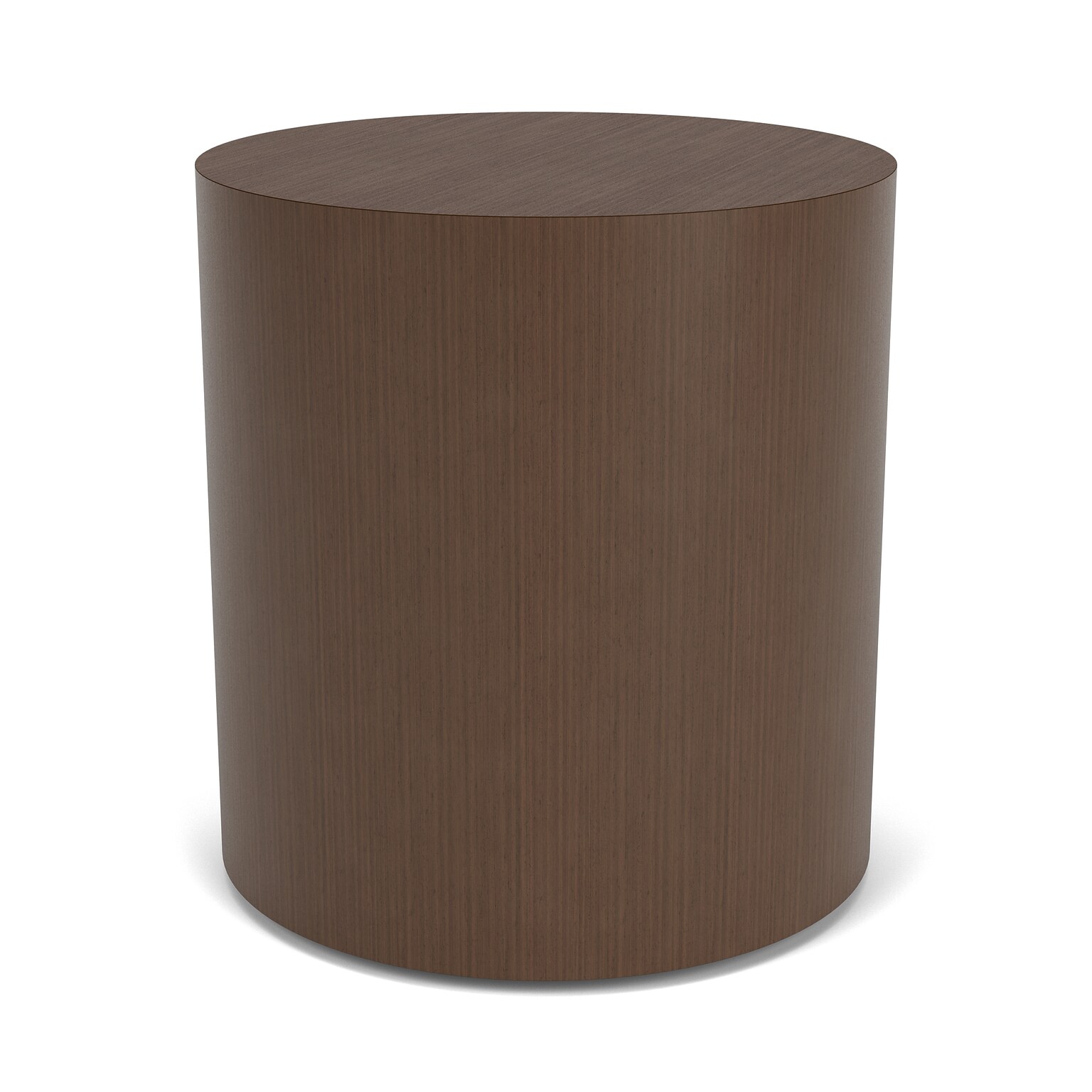 Lesro Mystic Lounge 19 Dia Laminate Round End Table, Riftwood Walnut (ML6120.TRW.DRW)