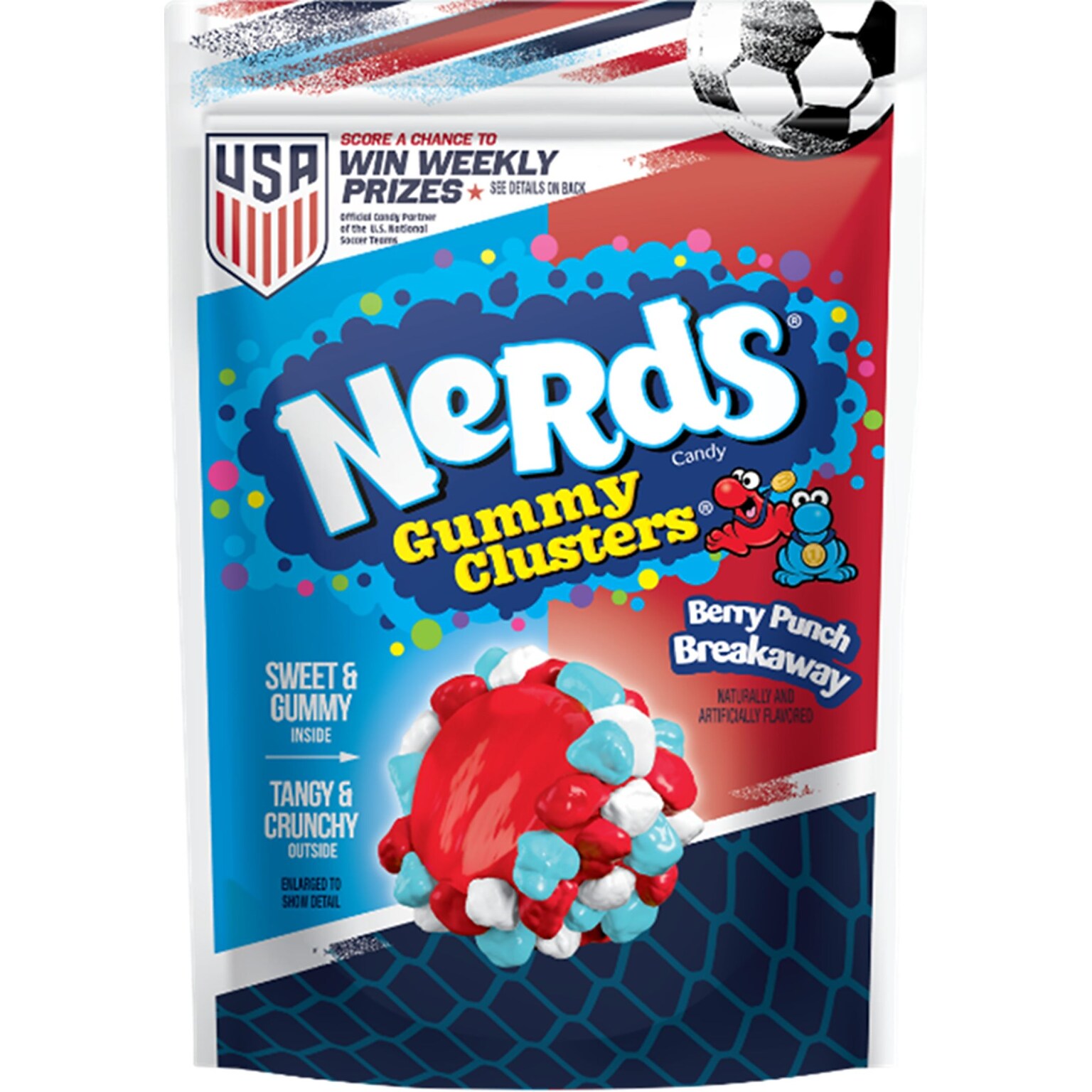 Nerds Gummy Clusters Berry Punch Breakaway Chewy Candy Mix, 8 oz. (FER08373)