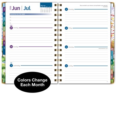2026 Global Printed Products 5.5" x 8" Weekly & Monthly Planner, Paperboard Cover, Tree Seasons (FSHN-CY26-58-20)