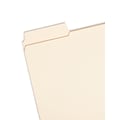 Smead SuperTab File Folders, Reinforced 1/3-Cut Tab, Letter Size, Manila, 100/Box (10395)