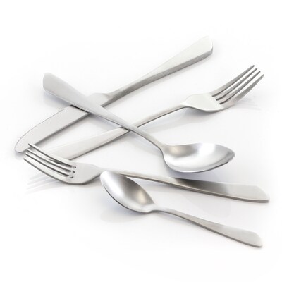 MegaChef Gibbous Stainless Steel Flatware Set,  20 Piece (937112461M)