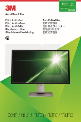 3M Anti-Glare Privacy Filter for 23" Widescreen Monitor, 16:9 Aspect Ratio (AG230W9B)