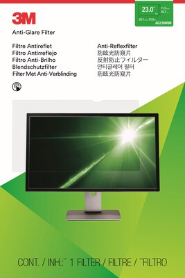 3M Anti-Glare Filter for 23" Widescreen Monitor, 16:9 Aspect Ratio (AG230W9B)