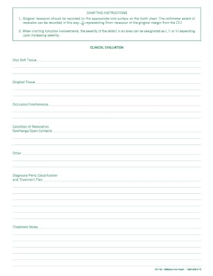 Medical Arts Press Dental Periodontal Chart (21143RL)