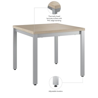 Bush Business Furniture Arrive 23"W x 23"D End Table, Natural Elm (AVT124NE)