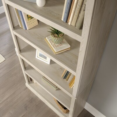 Sauder Select 70"H 5-Shelf Bookcase, Chalked Chestnut (423033)