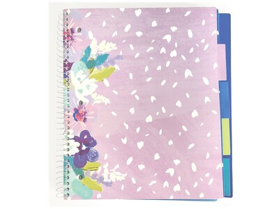 Carolina Pad Silver Lining 5-Subject Notebook, 9.75" x 11", College-Ruled, 150 Sheets, Assorted Colors (17504)