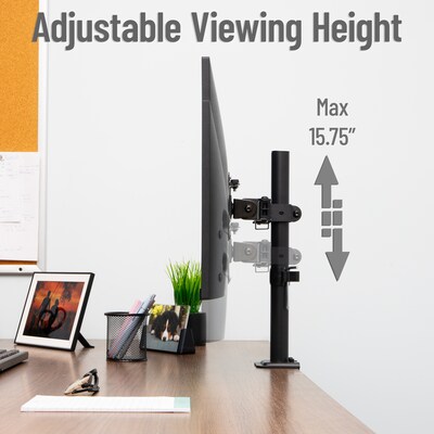 Mind Reader Adjustable Desk Mount for 13"- 32" Monitors, Black (XARMON-BLK)