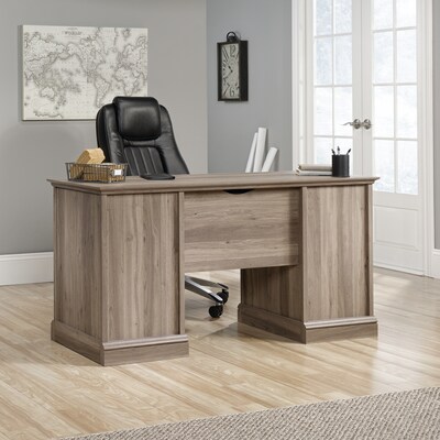 Sauder Barrister Lane 59W Executive Desk, Salt Oak (418299)
