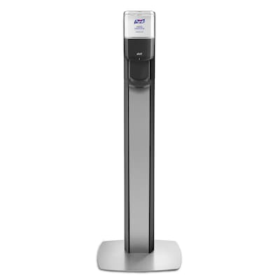 PURELL ES8 Automatic Floor Stand Hand Sanitizer Dispenser, Silver/Graphite (7318-DS-SLV)