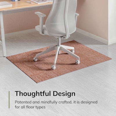 Anji Mountain Rug'd Carpet & Hard Floor Chair Mat, 40" x 54", Burlington Terracotta (AMB9043-4054)