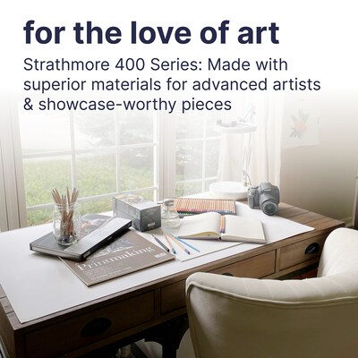 Strathmore 400 Series 9" x 12" Wire Bound Sketch Pad, 50 Sheets/Pad, 3/Bundle (STTP412903-3)