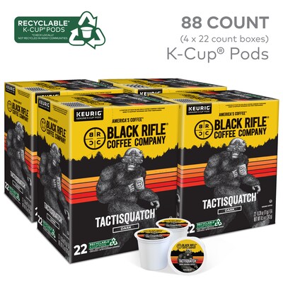 Black Rifle Coffee Company Tactisquatch Coffee Keurig® K-Cup® Pods, Dark Roast, 88/Carton (500038404