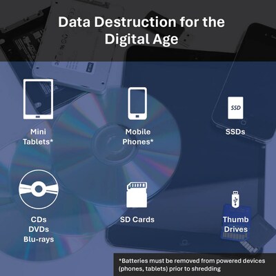 Formax OnSite Cross-Cut Multimedia Shredder (FD 87SSD)