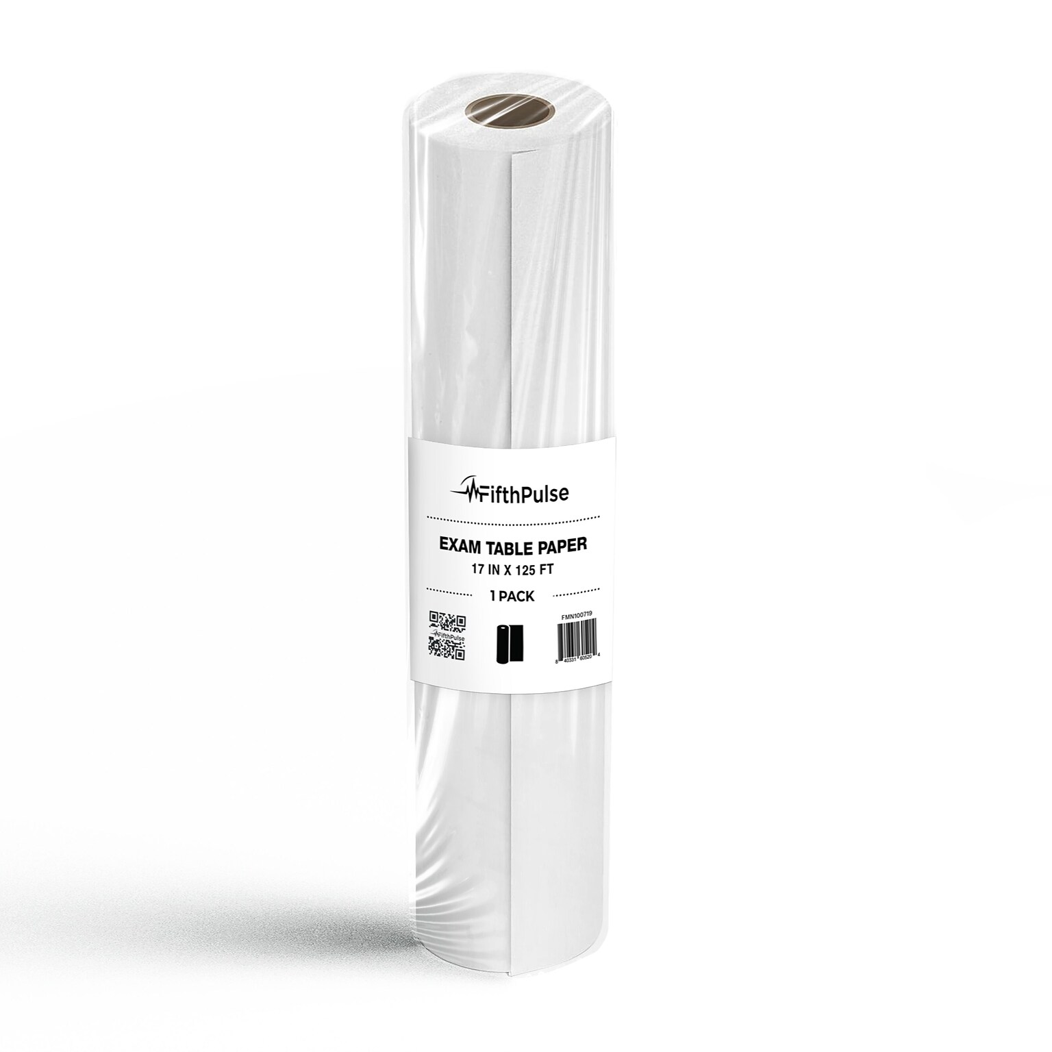FifthPulse Exam Table Paper, 17 in. x 125 ft., White, 1 Roll (FMN100719)