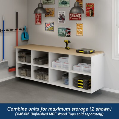 Sauder GarageCore 31"H Wall Cabinet, White (443715)