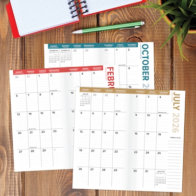 2026-2028 Willow Creek 3.5" x 6.5" Academic Year Weekly & Monthly Planner, Bold Botanicals (65433)