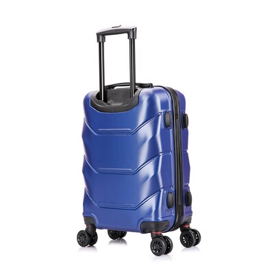 DUKAP Zonix 20" Hardside Carry-On Suitcase, 4-Wheeled Spinner, TSA Checkpoint Friendly, Blue (DKZON00S-BLU)