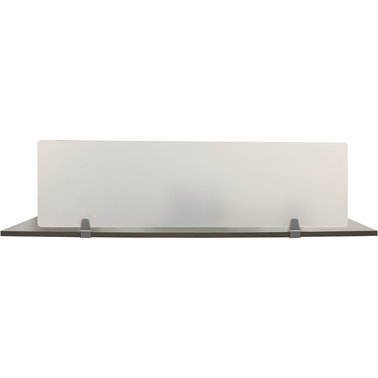 Lorell Relevance Acrylic Clamp Mount Desktop Privacy Panel, 15.7H x 49.2W, Clear (LLR16220)