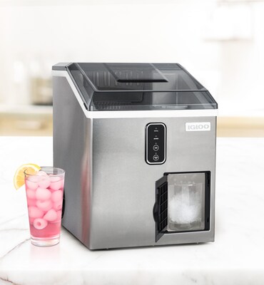 Igloo 44 lb Ice Maker and Dispensing Ice Shaver (IGLICEBDC44SS)