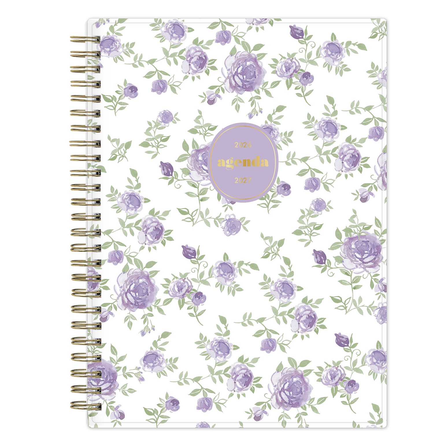 2026-2027 Blue Sky Sincerely Jules Purple 6 x 8 Academic Year Weekly & Monthly Planner, Plastic Cover, Purple (161387)