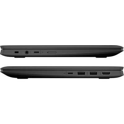 HP Fortis 11 G10 11.6" Touch-Screen Chromebook, Intel Celeron N100, 3.4 GHz, 4GB RAM, eMMC 32GB, ChromeOS, Jack Black