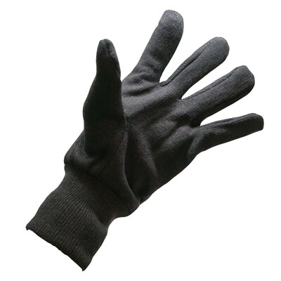 Glove Crafter Men's 9 oz. Classic Jersey Work Gloves, Dark Brown, 6/Pack, 12 Packs/Carton (13051)