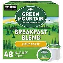 Green Mountain Coffee Roasters Breakfast Blend Coffee Keurig® K-Cup® Pods, Light Roast, 48/Box (8190