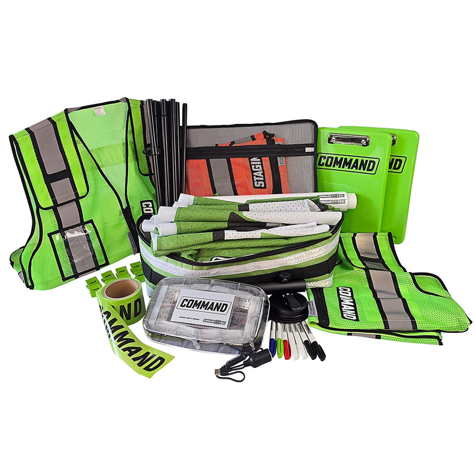 Command GoBag Incident Command 16-Piece Emergency Preparedness Kit (EICGB-CMDG-LRG)