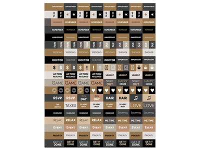 2023-2024 TF Publishing Collegiate 9" x 11" Academic Weekly & Monthly Planner, Paperboard Cover, Brown/White (AY24-9720)