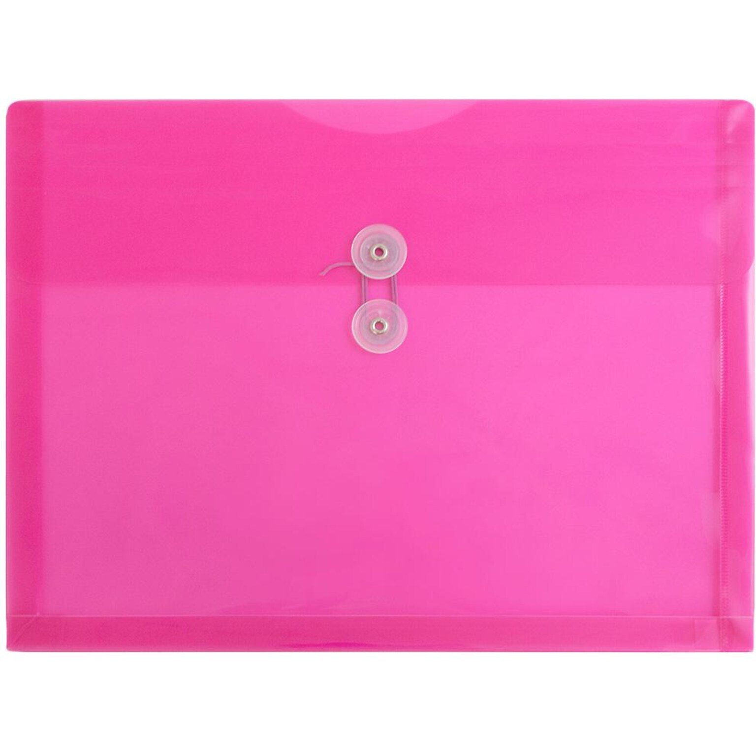 JAM Paper Premium Plastic Document File, Letter, Fuchsia Pink, 3/Pack (218B1FUX3)