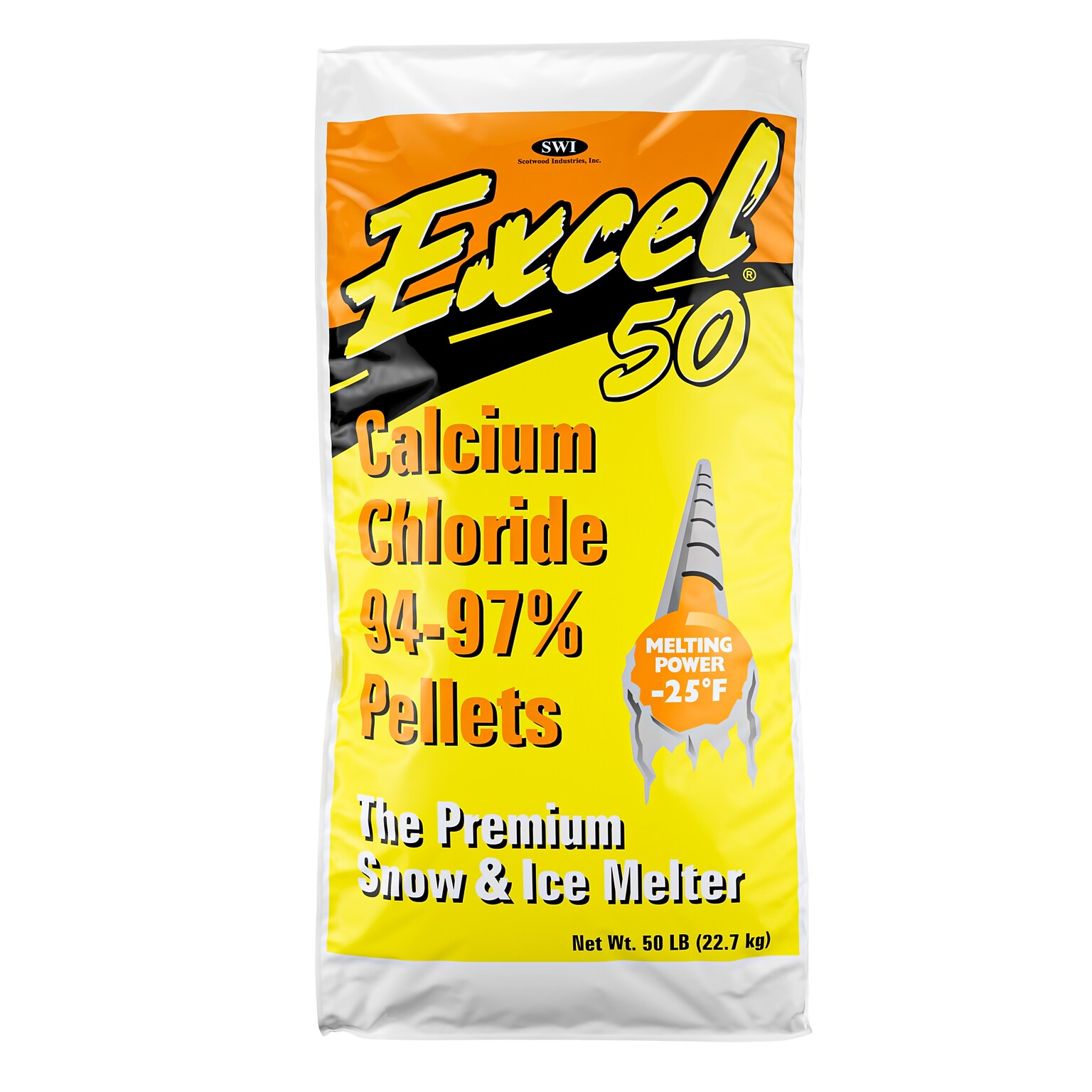 Scotwood Industries Excel Ice Melt Pellets, 50 lbs. Bag (50BWTR/EXL/HEAT)
