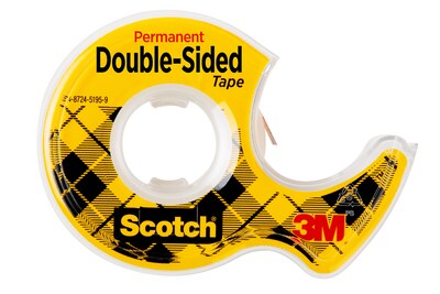 Scotch® Permanent Double Sided Tape w/Refillable Dispenser, 1/2 x 6.94 yds., 1 Core, 1 Roll (136)