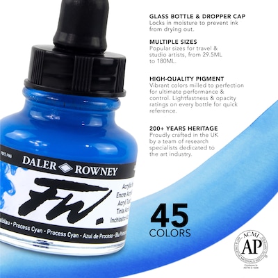 Daler-Rowney FW Acrylic Ink, Sepia, 29.5ml, 3/Bundle (DRW160029251-3)