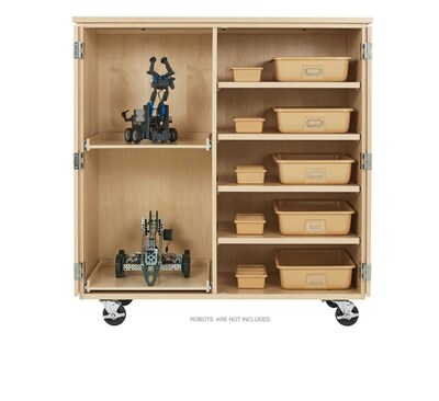 Diversified Woodcrafts Robotics Storage Cabinet, 50" x 24", Light Hardwood (XP-5024M)