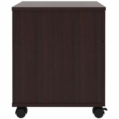 Lorell Standard 2-Drawer Mobile Vertical File Cabinet, Letter/Legal Size, Espresso (LLR18247)