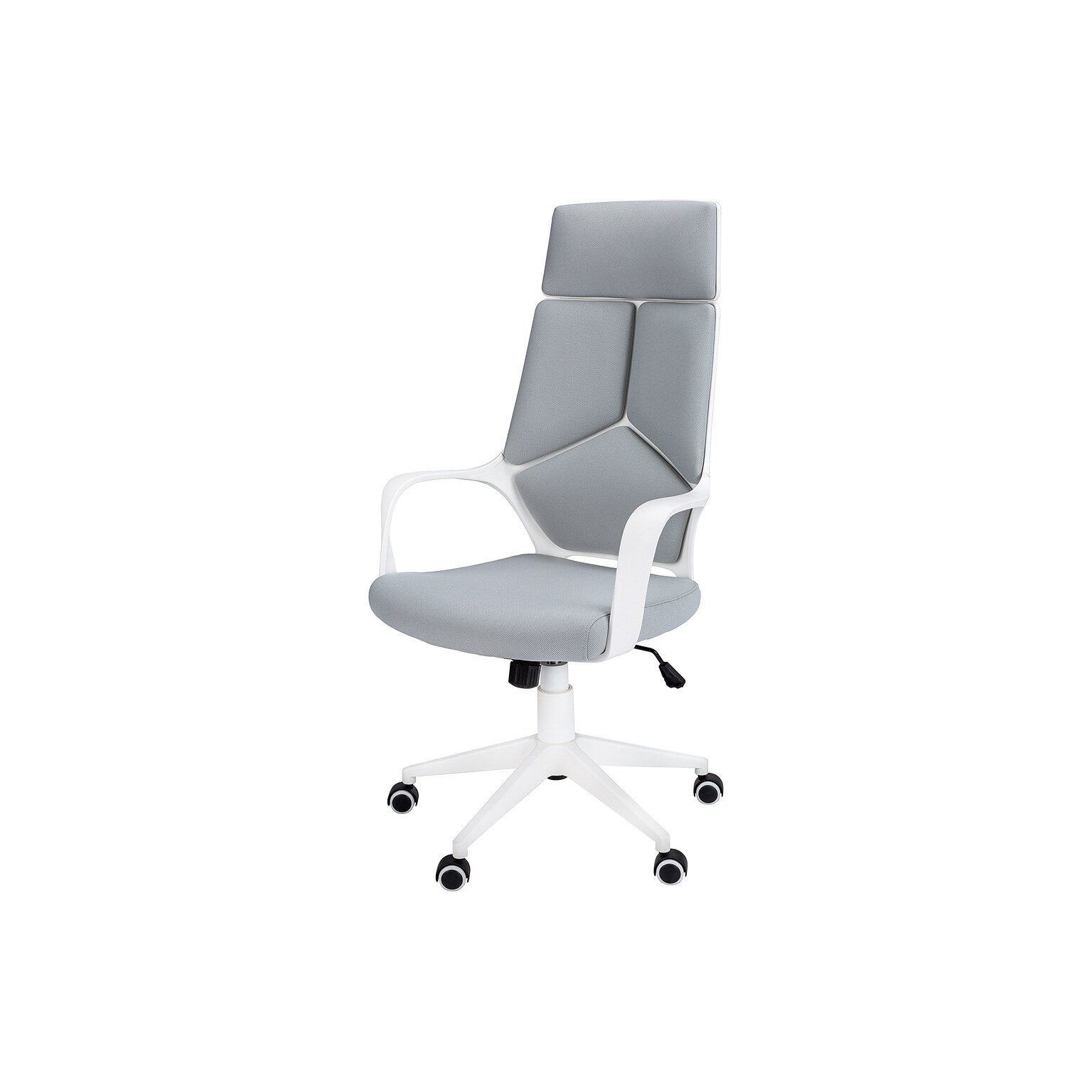 Monarch Specialties Inc. Fabric Executive Chair, Grey/White (I 7270)