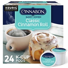 Cinnabon Classic Cinnamon Roll Coffee Keurig® K-Cup® Pods, Light Roast, 24/Box (6305)