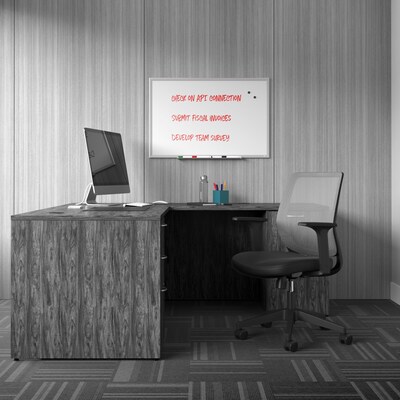TRU RED™ Magnetic Steel Dry Erase Board, Satin Frame, 3 x 2 (TR61169)