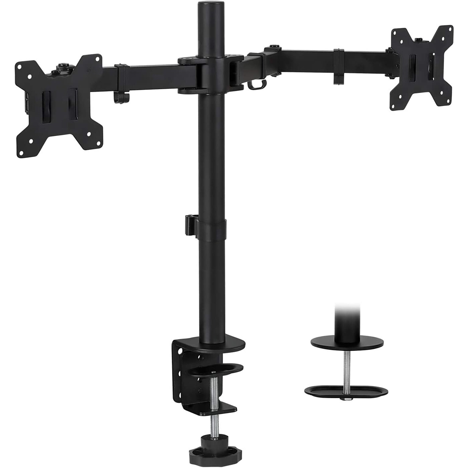 Mount-lt! Adjustable Full Motion Monitor Arm Mount, Up to 32 Monitor, Black (MI-2752L)