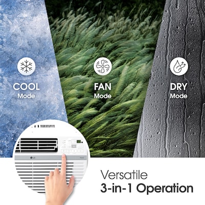 LG 230-Volt 24,500 BTU Window Air Conditioner with Remote, White (LW2524RD)