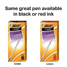 BIC Cristal Ballpoint Pens, Medium Point, Blue Ink, Dozen (10126/MS11BL)