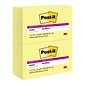 Post-it Super Sticky Notes, 3" x 5", Canary Collection, 90 Sheet/Pad, 12 Pads/Pack (65512SSCY)