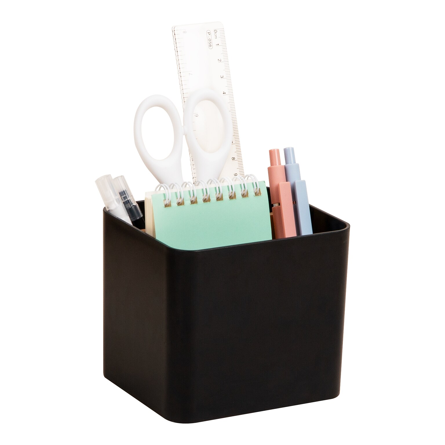 Mind Reader 2-Compartment Desk Organizer, Black (SIMPORG-BLK)